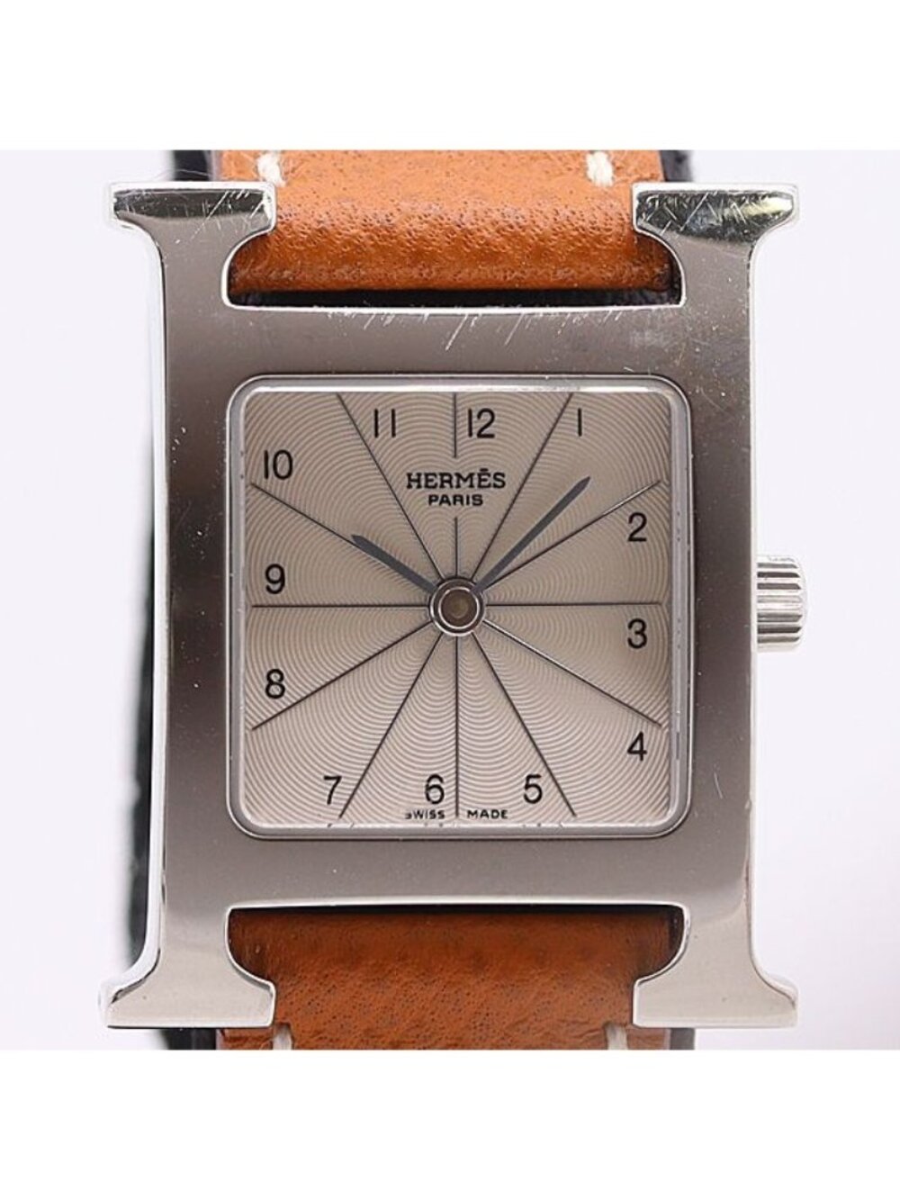 Hermes H Watch Silver Dial